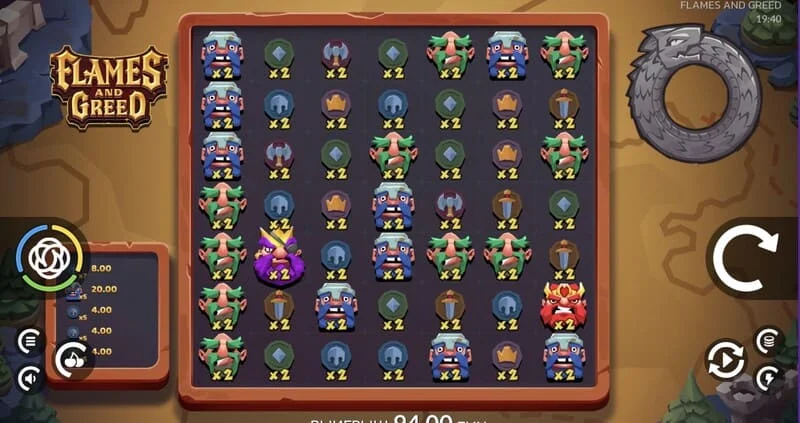 Flames and Greed - random multipliers in a cascade